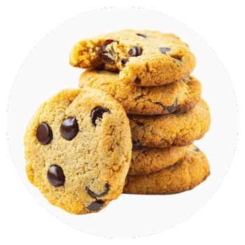 Chocolate chip cookies with allulose sweetener.