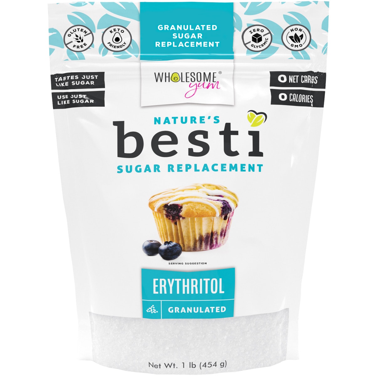 Besti Erythritol Sweetener - Granulated - Front