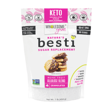 Besti Monk Fruit Sweetener With Allulose - Granulated - Front