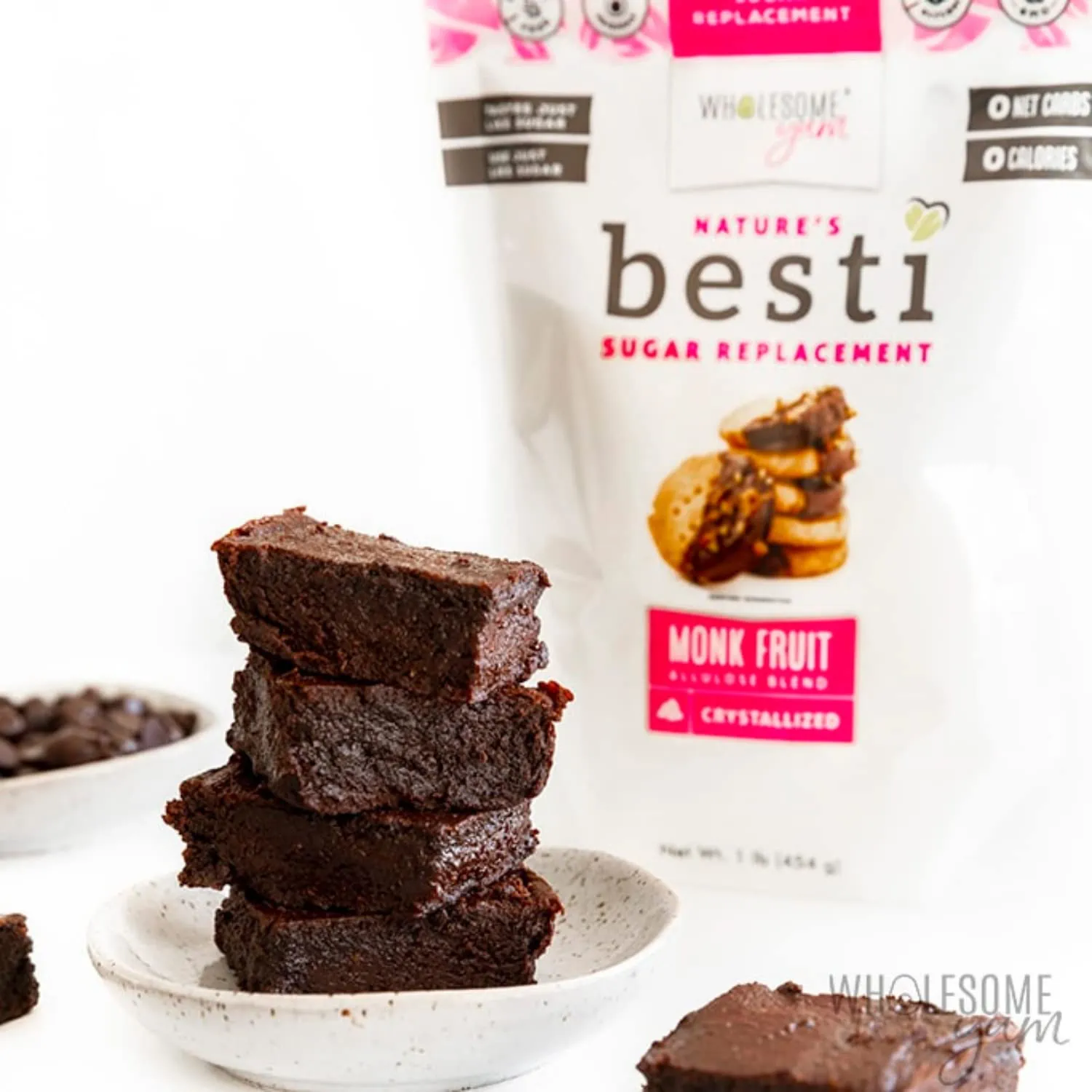 Brownies made with Besti.