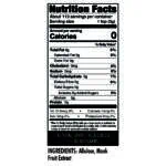 Besti powdered monk fruit sweeetener with allulose powdered nutrition label.