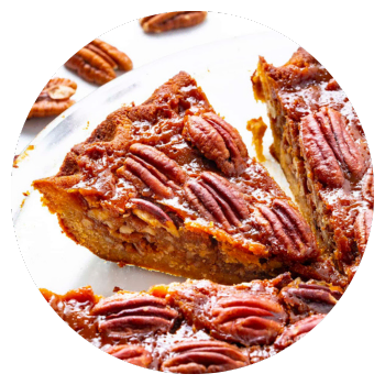 Pecan pie made with Besti brown sugar replacement.