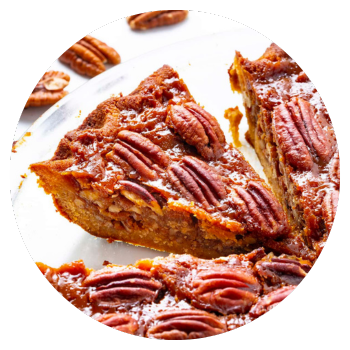 Pecan pie made with Besti brown sugar replacement.