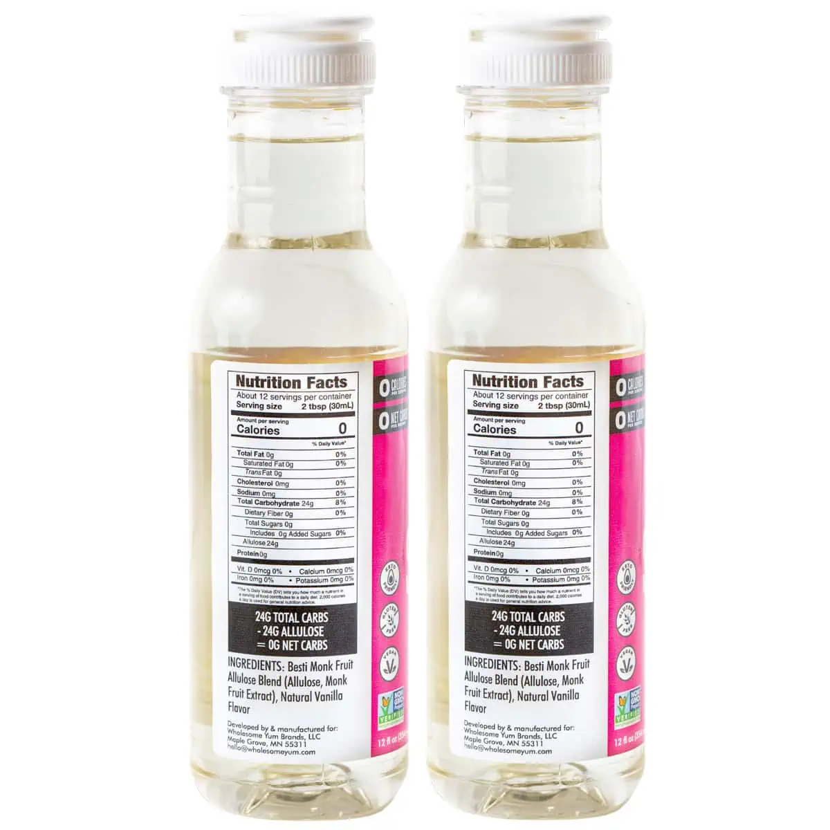 Vanilla 2 pack nutrition Vanilla 2 pack nutrition