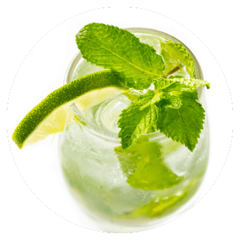 Mojito made with sugar free simple syrup.