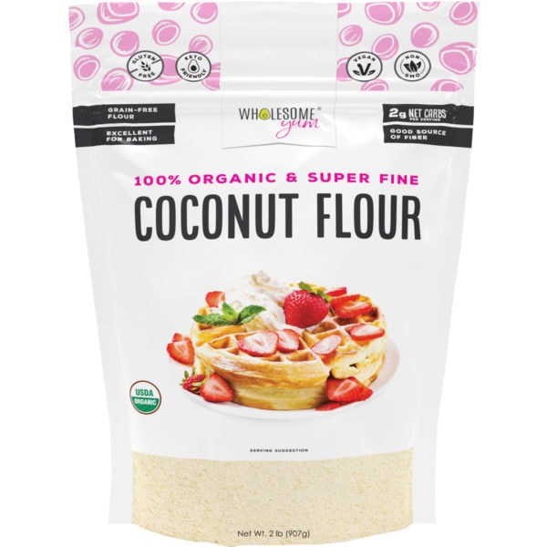 Wholesome Yum 2 lb Coconut Flour front.