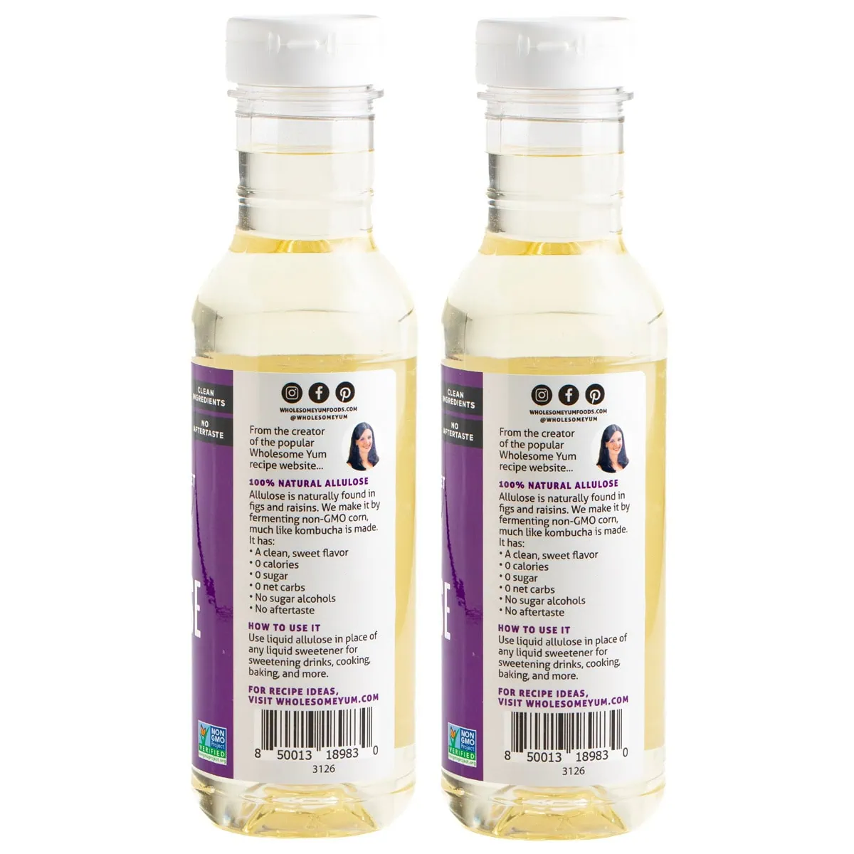 Liquid allulose side of bottle 2 pack. Liquid allulose side of bottle 2 pack.