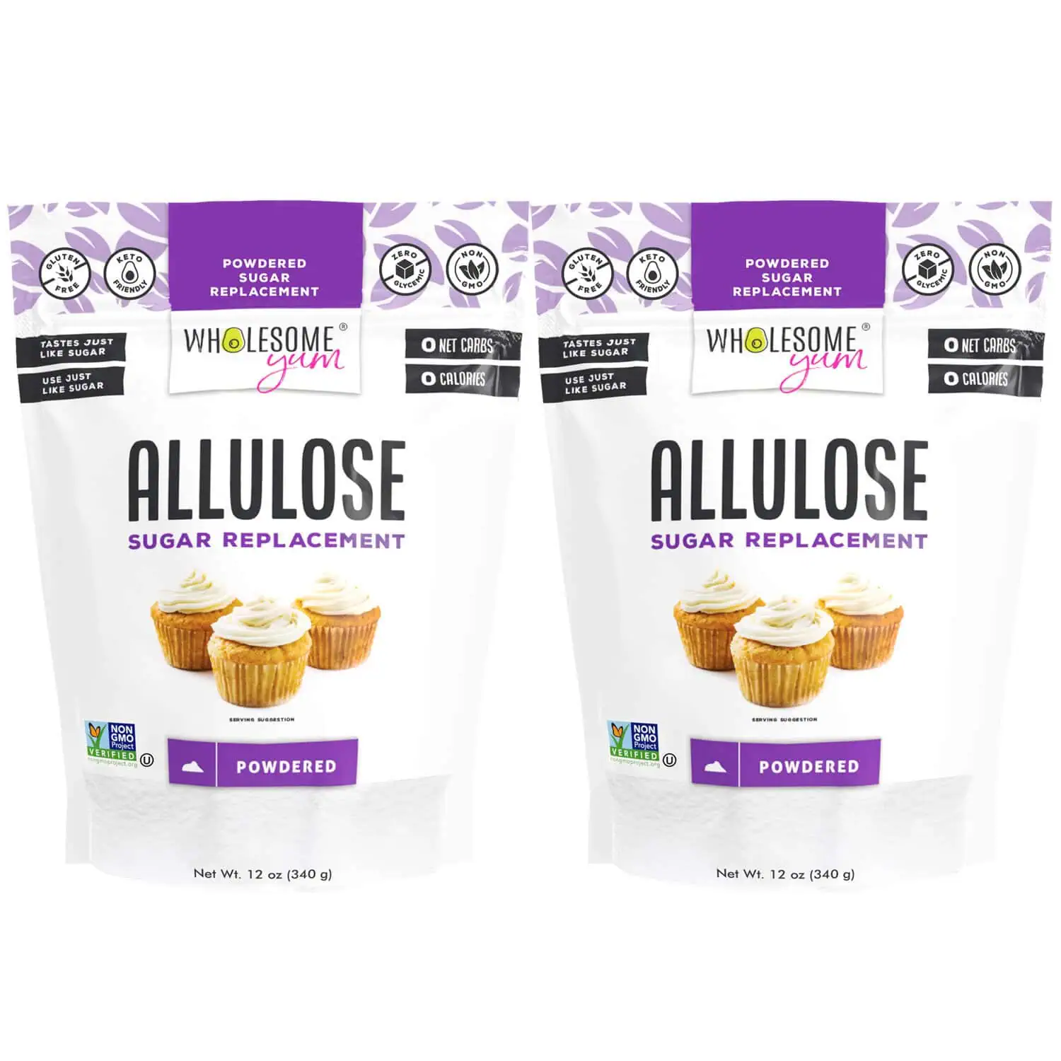 Besti Allulose Sweetener - Powdered - Front 2 pack
