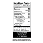 Wholesome Yum Sugar Free Raspberry Syrup Nutrition Facts.