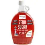 Wholesome Yum Sugar Free Strawberry Syrup Front Bottle.