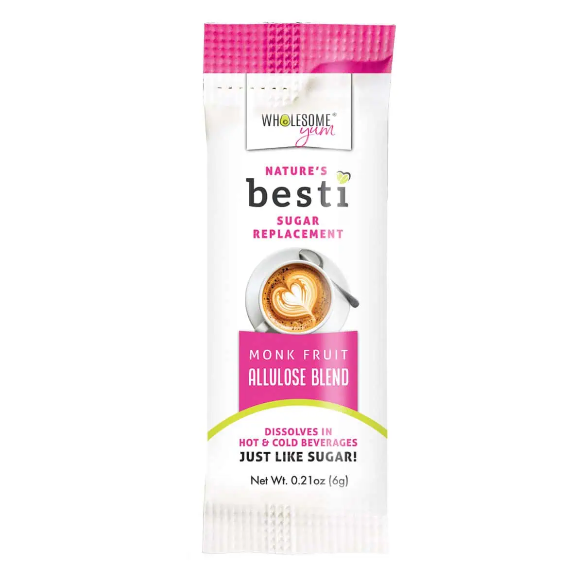 Besti Sugar Substitute Packet - tastes and dissolves just like sugar.